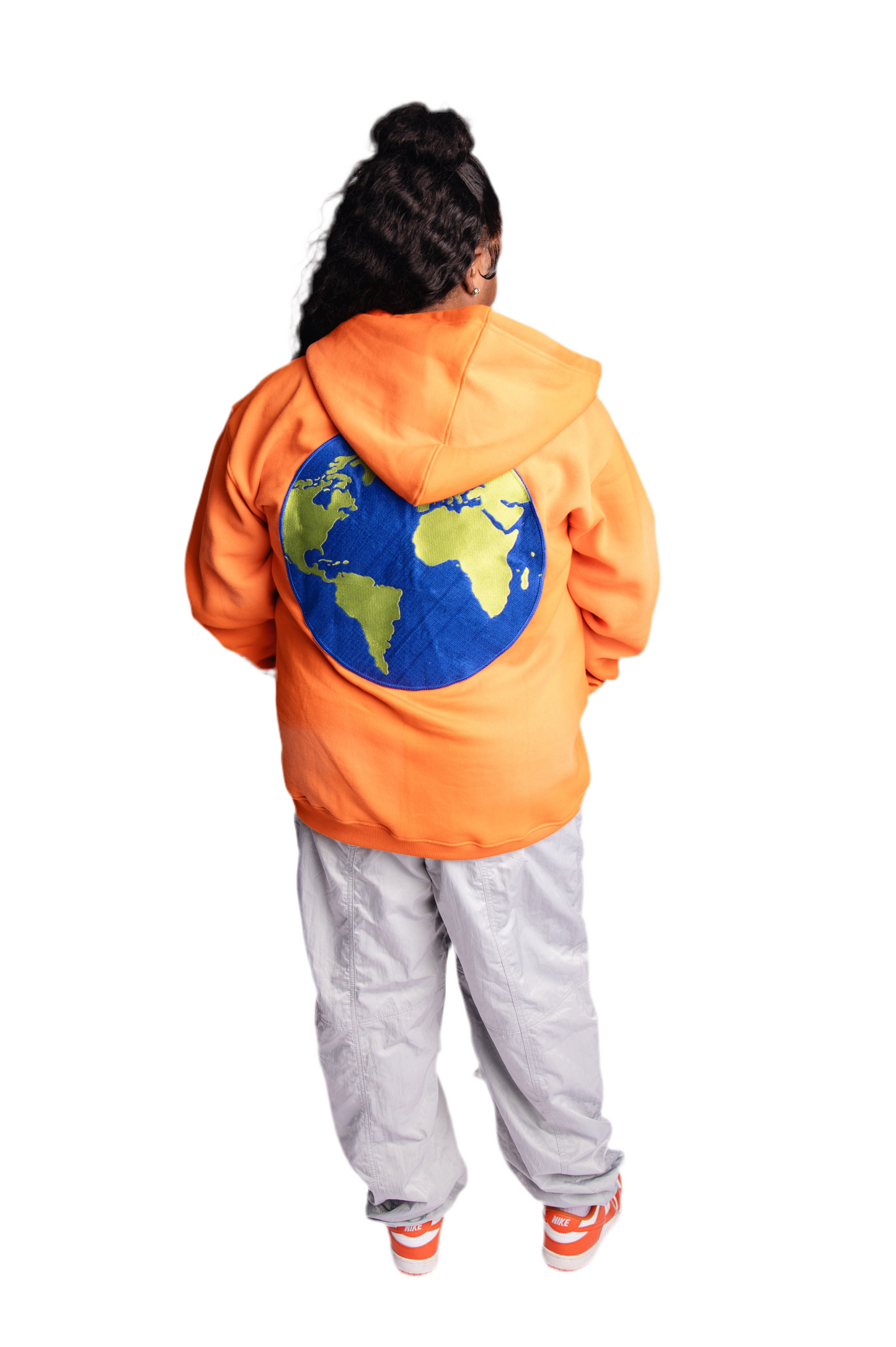 ORANGE GLOBAL-WIDE ZIP UP