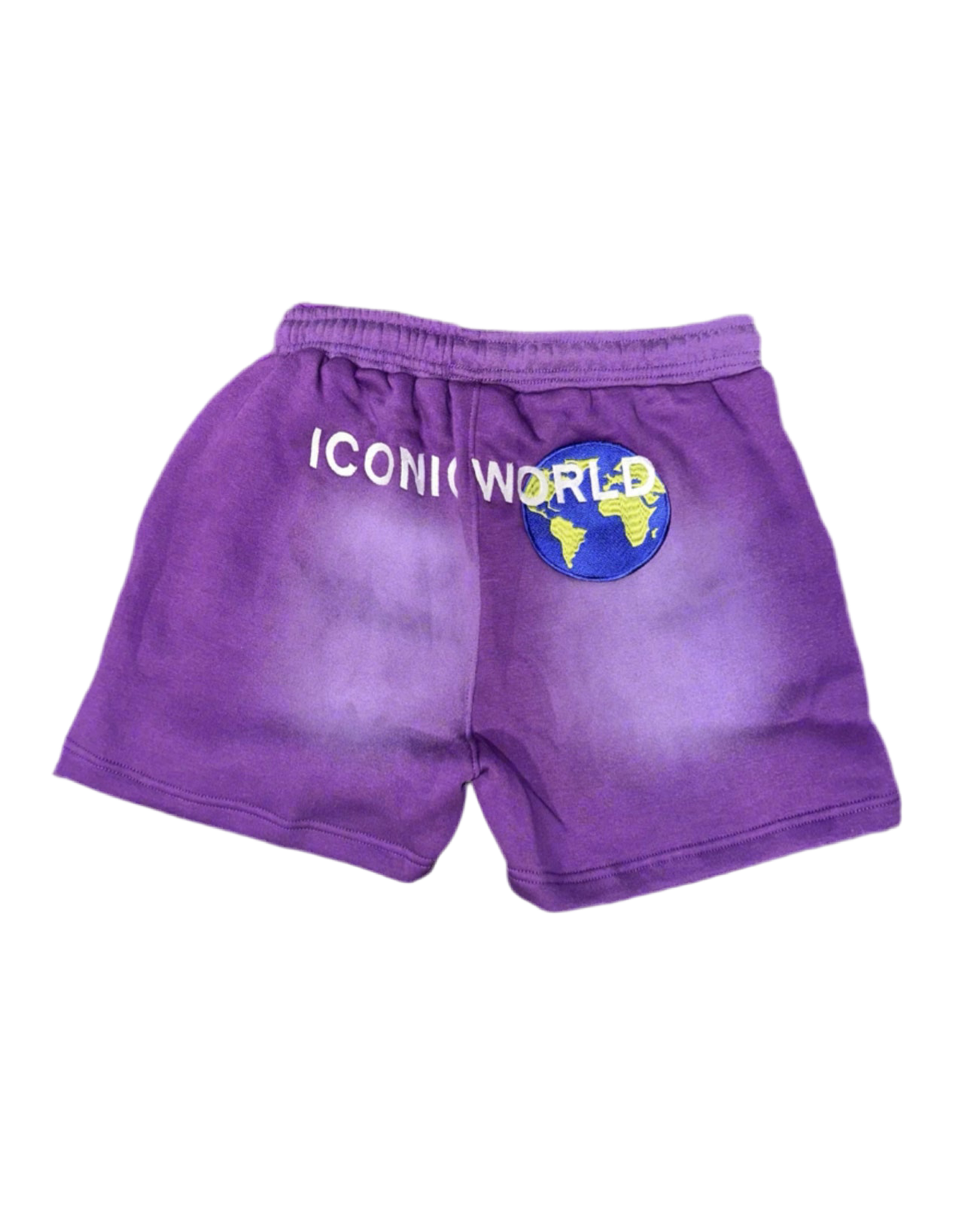 PURPLE ICONIC GLOBAL-WIDE SHORTS